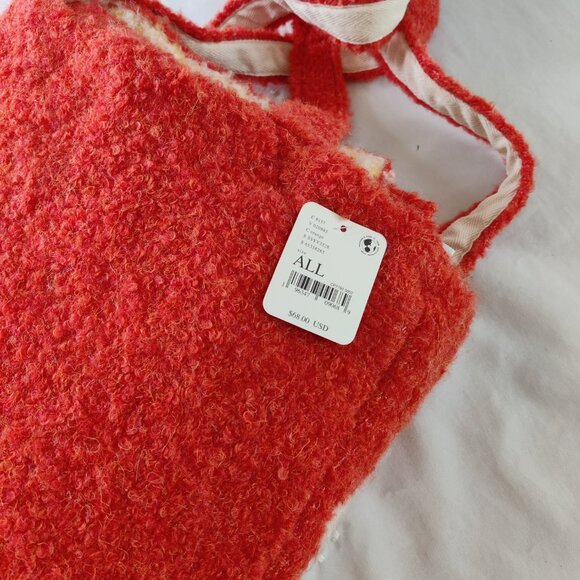 *MOVING SALE* NWT Free People Flower Power Orange Daisy Tote and Scarf Set - Picture 3 of 5